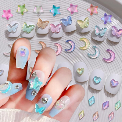 10 komada 3D Little Yellow Duck Nail Art Charms Japanski izvrsni ukrasi od kamenčića za nokte DIY pribor za utiskivanje noktiju