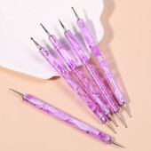 CNHIDS Acrylic Art Crystal Dotting Tools Profesionālās nagu birstes komplekts DIY viltotu nagu raksta līniju krāsošanas pildspalvu griešanas otas