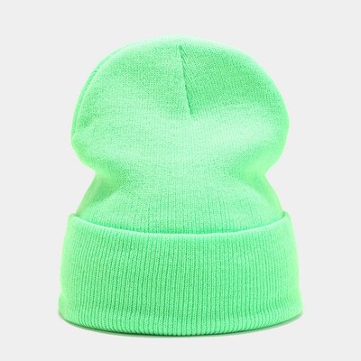 Χειμερινά καπέλα για γυναίκα άνδρα Νέα φασόλια πλεκτά φθορίζον καπέλο για κορίτσια Φθινοπωρινά περιστασιακά καπέλα για σκι καπέλο καπέλο ζεστό καπέλο 2022