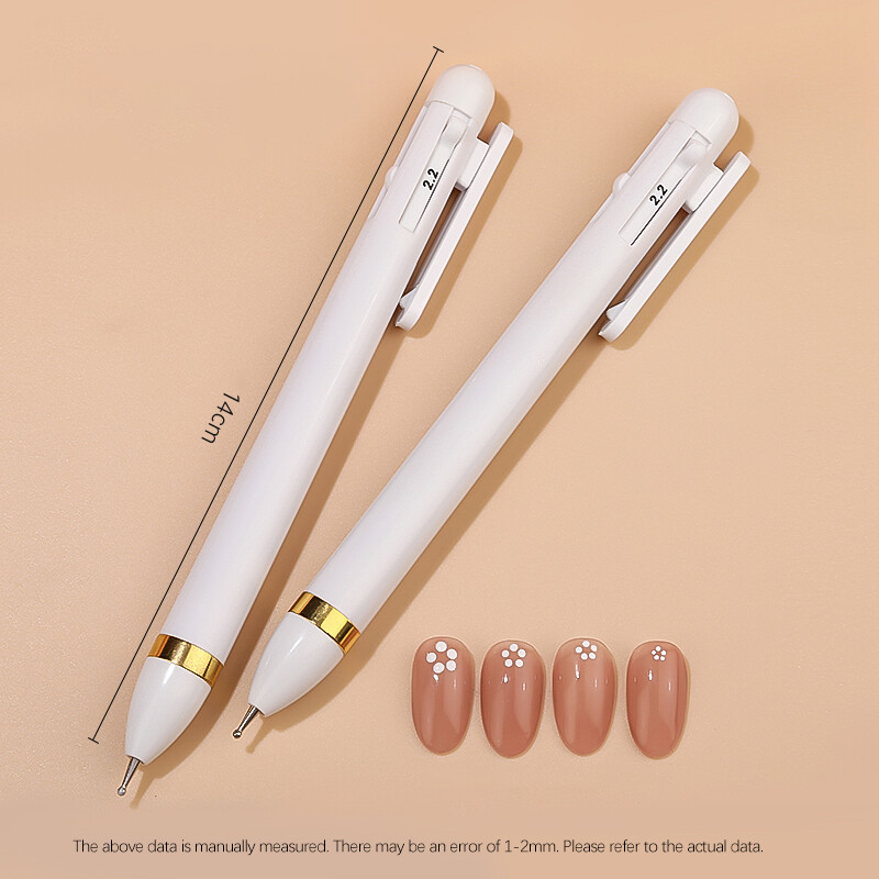 4 in 1 Nail Art Dotting Tools Nail Drill Point Nail Tools Taškų dažymo įrankiai Nail Point Drill Pen