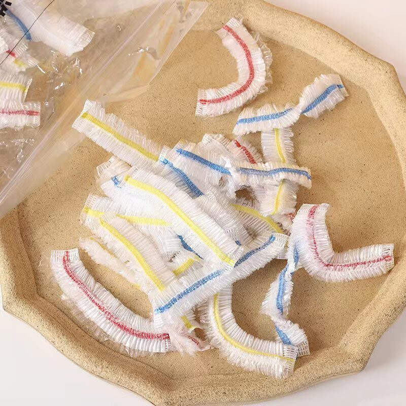 20/50/100/200 vnt Saran Wrap spalvingas vienkartinis maisto dangtelis Maistinis šviežiai išsilaikantis plastikinis maišelis Virtuvės šaldytuvo priedai