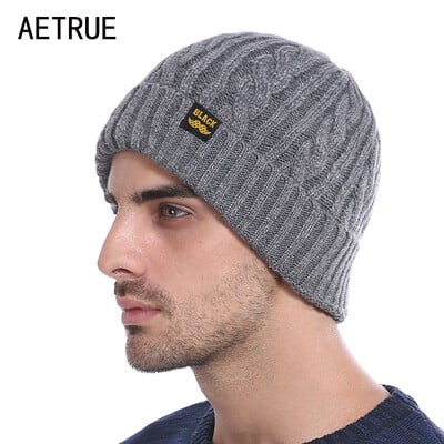 Επώνυμα Winter Beanies Ανδρικά Χειμερινά Καπέλα για Άντρες Γυναικεία Πλεκτά Καπέλο Μπόνε Μόδα Καπέλα Skullies Μαύρη μάσκα Μάλλινο καπέλο ζεστό καπέλο 2017