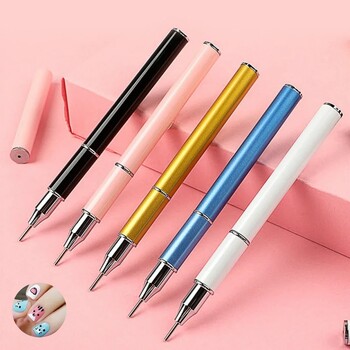 Diamond Painting Double Head Point Drill Pen Dot Point Pen Nail Art Rhinestone Picker Wax Pencil Metal Handle Tool