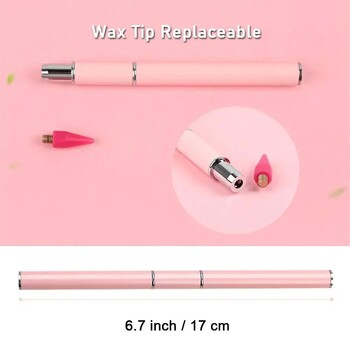 Diamond Painting Double Head Point Drill Pen Dot Point Pen Nail Art Rhinestone Picker Wax Pencil Metal Handle Tool