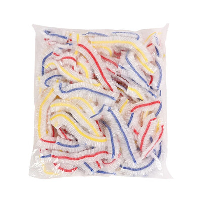 100-1000 τεμ. Πολύχρωμο κάλυμμα φαγητού μιας χρήσης Saran Κάλυμμα μπολ με περιτύλιγμα τροφίμων βαθμού φρέσκιας τσάντας αποθήκευσης Αξεσουάρ αποθήκευσης κουζίνας