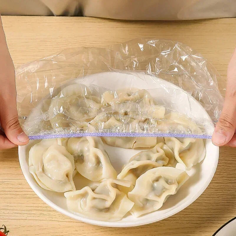 50/100/200/300/500 бр. Цветна обвивка Saran за еднократна употреба Покритие за храна Хранителни плодове, запазващи свежестта найлонова торбичка Кухненски аксесоари