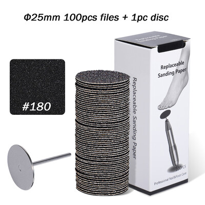 Foot Dead Skin Sandpaper Smart Wheel Pedicure Disc File Εργαλείο μανικιούρ Αντικαθιστώμενο γυαλόχαρτο για αφαίρεση κάλων 25mm