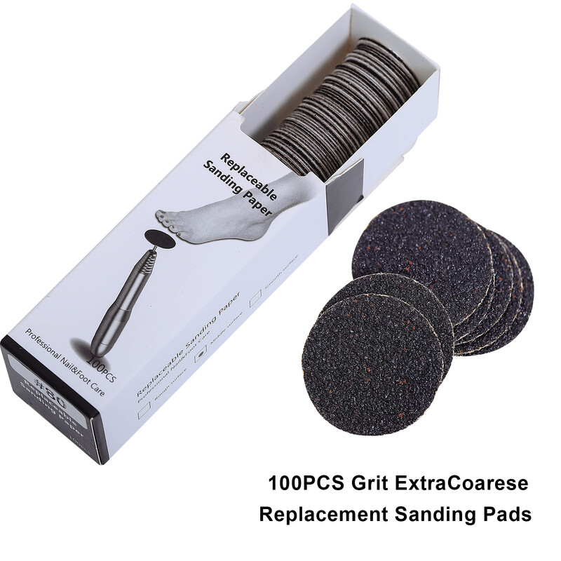 Foot Dead Skin Sandpaper Smart Wheel Pedicure Disc File Εργαλείο μανικιούρ Αντικαθιστώμενο γυαλόχαρτο για αφαίρεση κάλων 25mm
