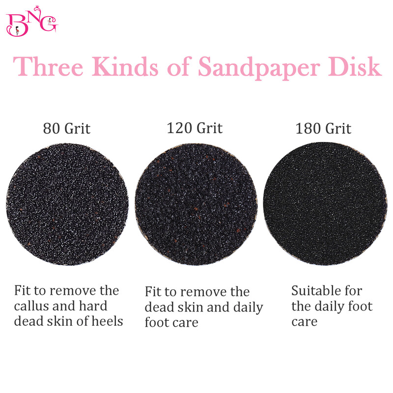 Foot Dead Skin Sandpaper Smart Wheel Pedicure Disc File Εργαλείο μανικιούρ Αντικαθιστώμενο γυαλόχαρτο για αφαίρεση κάλων 25mm