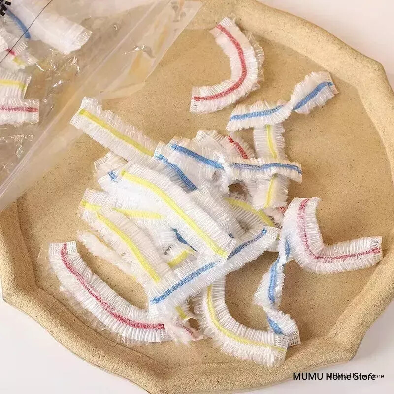 50/100/200/500 komada Šarene jednokratne navlake za hranu Vrećica s folijom za hranu za svježinu voća Jednokratna prianjajuća navlaka Poklopac zdjelice