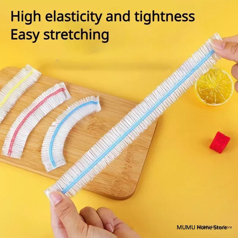 50/100/200/500 komada Šarene jednokratne navlake za hranu Vrećica s folijom za hranu za svježinu voća Jednokratna prianjajuća navlaka Poklopac zdjelice