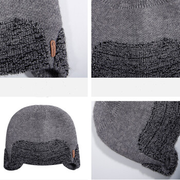 Skullies Beanies Ανδρικό χειμερινό καπέλο Γυναικεία πλεκτά καπέλα για άντρες Καπέλο Winter beanie καπέλο Gorro Χοντρό ζεστό γούνινο καπέλο ανδρικό καπέλο