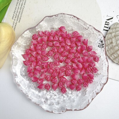 50PCS Matte Luminous Resin Tulip Nail Art Decoration Simulatied Tulip Bud Nail Charms for Making DIY Earrings Nails Supplies