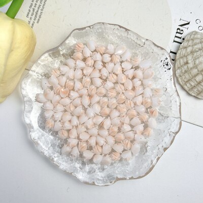 50PCS Matte Luminous Resin Tulip Nail Art Decoration Simulatied Tulip Bud Nail Charms for Making DIY Earrings Nails Supplies
