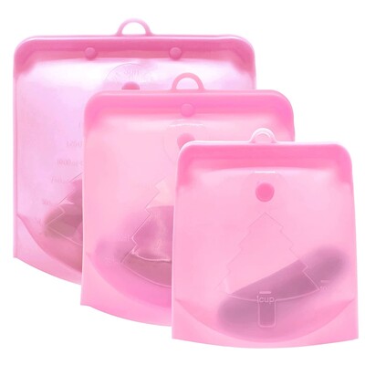 PULISI Silikonska vrećica za hranu za višekratnu upotrebu, 1 komad, 1500 ml, 50 oz, nepropusni spremnici, vrećica za višekratnu upotrebu, za pohranu svježe hrane, vrećica za zamrzivač, grickalica