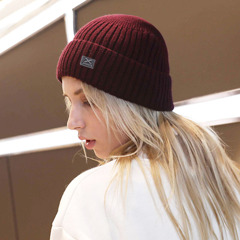 Κοντό Skullcap Skullies Beanies Ανδρικό καπέλο χειμωνιάτικο γυναικείο καπέλο χειμερινά καπέλα για άνδρες Καπέλα Miki Bonnet X Skull Γυναικείο πλεκτό καπέλο