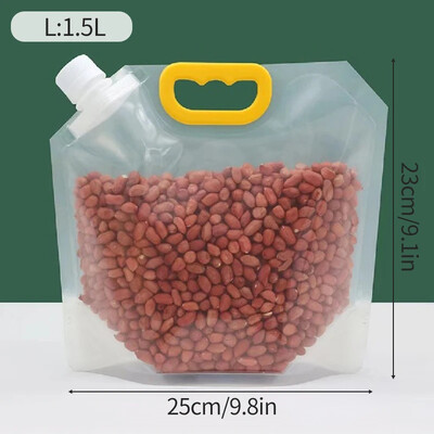 5 ΤΕΜ Σφραγισμένη τσάντα αποθήκευσης Τσάντες συσκευασίας ρυζιού Τσάντα κουζίνας, ανθεκτική στην υγρασία, με προστασία από έντομα, Επαναχρησιμοποιήσιμη Τσάντα αποθήκευσης δημητριακών Τσάντες ποιότητας τροφίμων