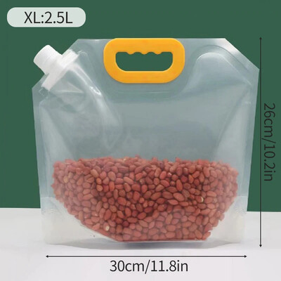 5 ΤΕΜ Σφραγισμένη τσάντα αποθήκευσης Τσάντες συσκευασίας ρυζιού Τσάντα κουζίνας, ανθεκτική στην υγρασία, με προστασία από έντομα, Επαναχρησιμοποιήσιμη Τσάντα αποθήκευσης δημητριακών Τσάντες ποιότητας τροφίμων