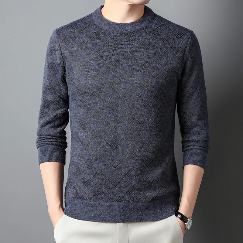 Νέο ανδρικό πουλόβερ μόδας casual πουλόβερ ζεστό μπλουζάκι φθινοπώρου και χειμώνα