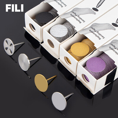 FILI Foot Care Callus Dead Skin eltávolító Cserélhető csiszolópapír, rozsdamentes acél tárcsapárnák kutikula pedikűr lábreszelő reszelők
