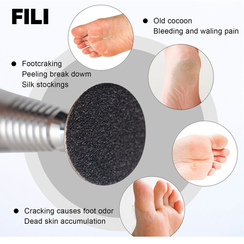 FILI Foot Care Sredstvo za uklanjanje mrtve kože od žuljeva Zamjenjivi brusni papir Jastučići od nehrđajućeg čelika Disk zanoktice Pedikura Turpije za stopala