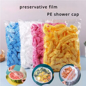 Πλαστικές τσάντες φρούτων και λαχανικών για κάλυμμα κεφαλής μπάνιου 50/100 τμχ Έγχρωμη πλαστική μεμβράνη Καπάκι προμήθειες κουζίνας αποθήκευσης και οργάνωσης