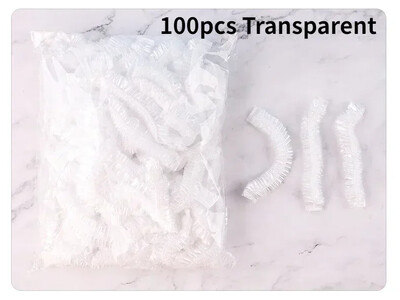 Πλαστικές τσάντες φρούτων και λαχανικών για κάλυμμα κεφαλής μπάνιου 50/100 τμχ Έγχρωμη πλαστική μεμβράνη Καπάκι προμήθειες κουζίνας αποθήκευσης και οργάνωσης