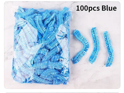 Πλαστικές τσάντες φρούτων και λαχανικών για κάλυμμα κεφαλής μπάνιου 50/100 τμχ Έγχρωμη πλαστική μεμβράνη Καπάκι προμήθειες κουζίνας αποθήκευσης και οργάνωσης