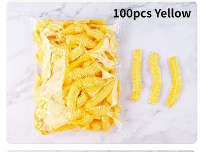 Πλαστικές τσάντες φρούτων και λαχανικών για κάλυμμα κεφαλής μπάνιου 50/100 τμχ Έγχρωμη πλαστική μεμβράνη Καπάκι προμήθειες κουζίνας αποθήκευσης και οργάνωσης