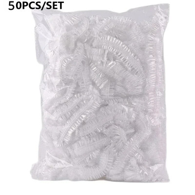 Πλαστικές τσάντες φρούτων και λαχανικών για κάλυμμα κεφαλής μπάνιου 50/100 τμχ Έγχρωμη πλαστική μεμβράνη Καπάκι προμήθειες κουζίνας αποθήκευσης και οργάνωσης