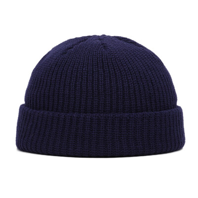Winter Warm Beanies Casual με κοντή κλωστή Hip hop καπέλο για ενήλικες άντρες Γυναικείο μάλλινο πλεκτό καπέλο κρανίου ελαστικό unisex