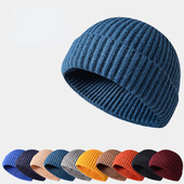 Zimska pletena kapa Jednobojna hip hop kapa Unisex Skullies & Beanies