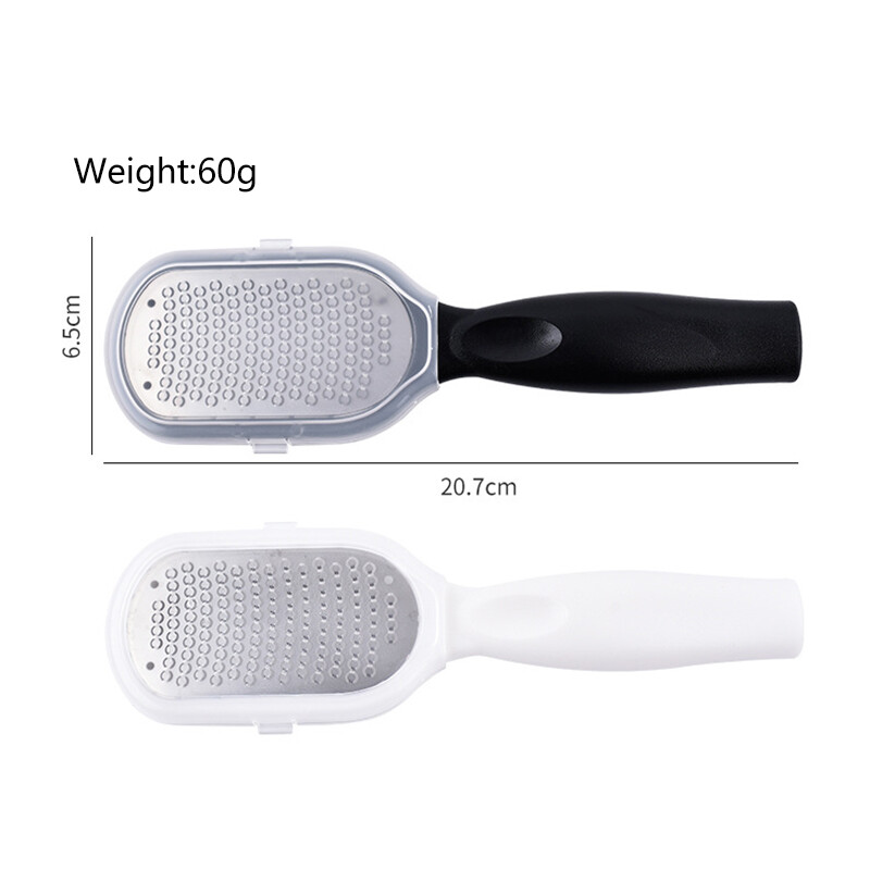 Dvipusis pėdų dildė pėdų priežiūros įrankis Pro nerūdijančio plieno pėdų šlifuoklis, skirtas negyvai pėdų odai, nuospaudų žievelės valiklis