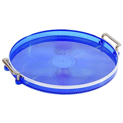 Πρακτικός δίσκος φρούτων με διπλή λαβή Πλαστικό τραπέζι σερβιρίσματος μεγάλης χωρητικότητας για πάρτι