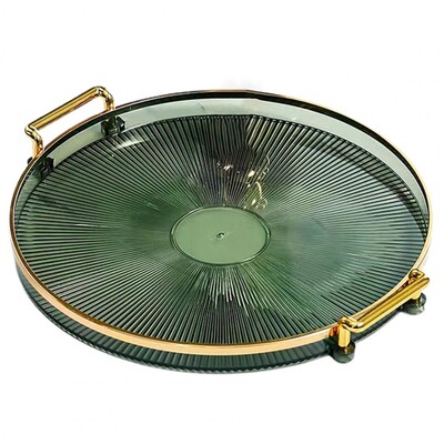 Πρακτικός δίσκος φρούτων με διπλή λαβή Πλαστικό τραπέζι σερβιρίσματος μεγάλης χωρητικότητας για πάρτι