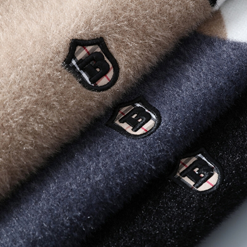 Novi zimski, luksuzni muški pulover od kašmira za 2023., mekana topla dolčevita s ovratnikom u boji, vrhunski muški božićni pulover