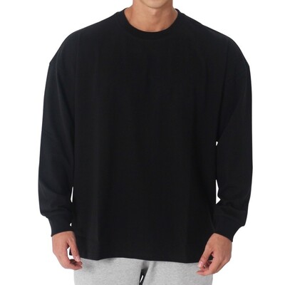 Ανδρικό λεπτό πουλόβερ μόδας μάρκας Loose Fit κοστούμι γυμναστικής Ελεύθερης προπόνησης Αθλητικό κοστούμι μακρυμάνικο μπλουζάκι πουλόβερ