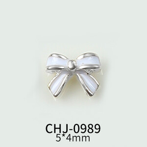 40-20 ΤΕΜ. Vintage Απλό Μίνι Παπιγιόν Διάφορα Χρώματα Πέρλα Ένθετο Παπιγιόν Κράμα Νυχιών στρας Διακοσμήσεις Γούρια μανικιούρ