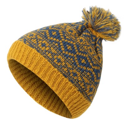 Skijaška kapa Unisex zimska topla muška pom pom kapa Pletena kapa s pom pom kapom Vunena kapa Kabelska kapa