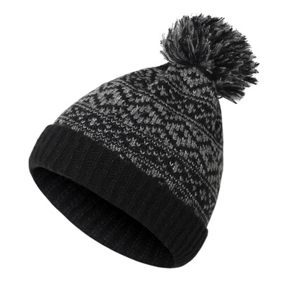 Skijaška kapa Unisex zimska topla muška pom pom kapa Pletena kapa s pom pom kapom Vunena kapa Kabelska kapa