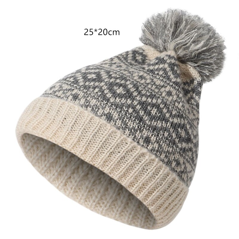 Skijaška kapa Unisex zimska topla muška pom pom kapa Pletena kapa s pom pom kapom Vunena kapa Kabelska kapa