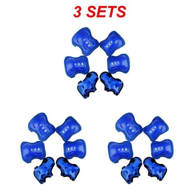 6 tk/komplekt laste põlve- ja küünarnukikaitsmed kaitsevarustuse komplekti turvavarustus rulluiskude jaoks Jalgrattasõit Rulasport