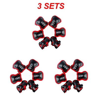 6 tk/komplekt laste põlve- ja küünarnukikaitsmed kaitsevarustuse komplekti turvavarustus rulluiskude jaoks Jalgrattasõit Rulasport