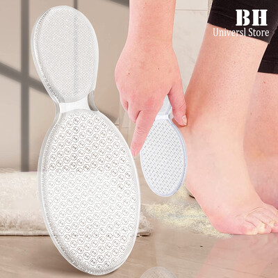 1db nanoüveg kétoldalas lábreszelő sarokreszelő Hard Dead Skin bőrkeményedés eltávolító hámlasztó pedikűr ápoló lábreszelő eszköz