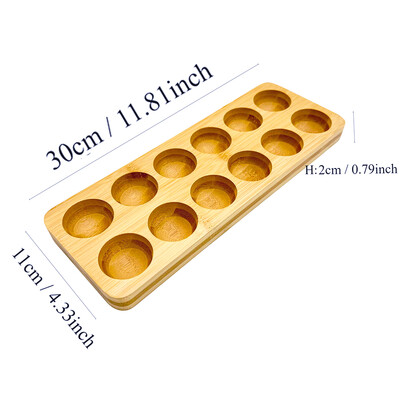 Kreativna kutija za pohranu jaja od 1 komada, drveni pladanj od bambusa, kutija za pohranu jaja, kuhinjski držač za pohranu jaja za doručak za hladnjak