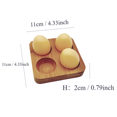 Kreativna kutija za pohranu jaja od 1 komada, drveni pladanj od bambusa, kutija za pohranu jaja, kuhinjski držač za pohranu jaja za doručak za hladnjak