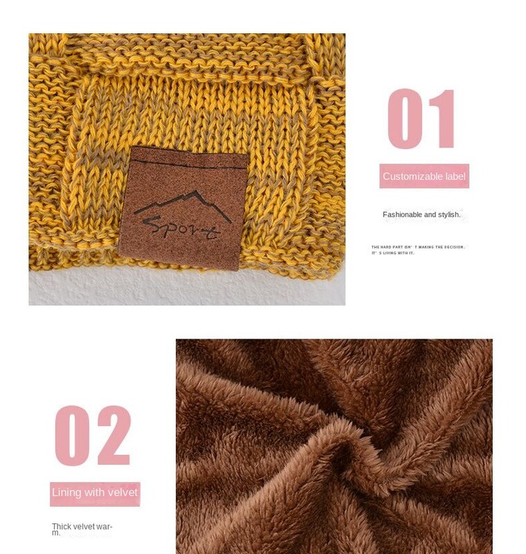 Χειμερινό Καπέλο Ζεστό Πλεκτό Καπέλο Εξωτερικού Μεγέθους Ανδρικό Γυναικείο Μάλλινο Καπέλο Bobble Casual Stretch Crochet Beanies Καπέλο Καπέλο Γυναικείο Ανδρικό