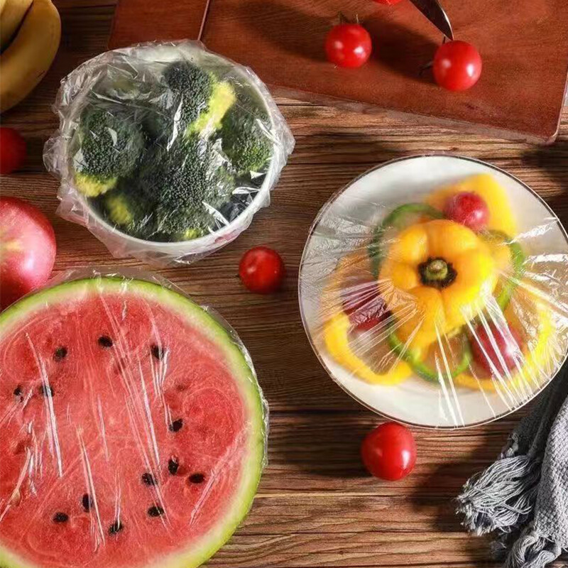 Poklopac od plastične folije za hranu, jednokratni plastični omot za kućanstvo s elastičnim poklopcem za zdjelu za usta