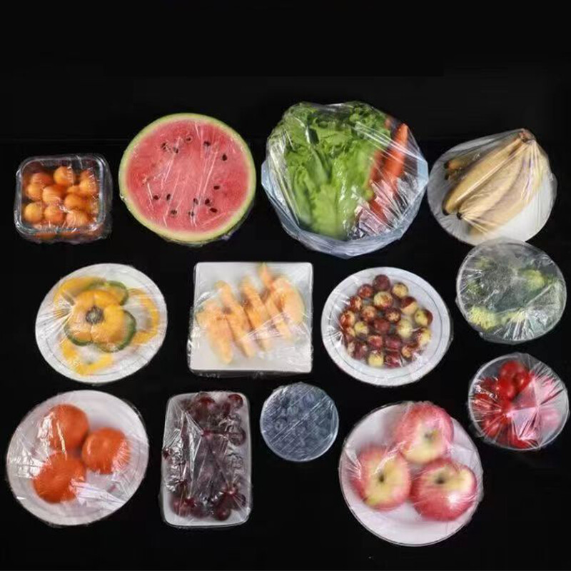 Poklopac od plastične folije za hranu, jednokratni plastični omot za kućanstvo s elastičnim poklopcem za zdjelu za usta