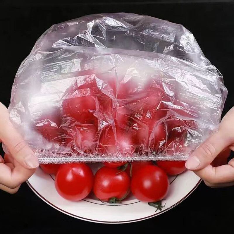 Poklopac od plastične folije za hranu, jednokratni plastični omot za kućanstvo s elastičnim poklopcem za zdjelu za usta